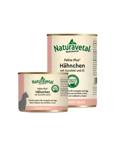 Felins Plus popolna mokra hrana piščanec, bučke in jajce