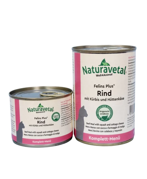 Felins Plus popolna mokra hrana govedina, buča in skuta