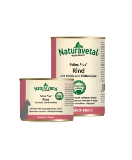 Felins Plus popolna mokra hrana govedina, buča in skuta