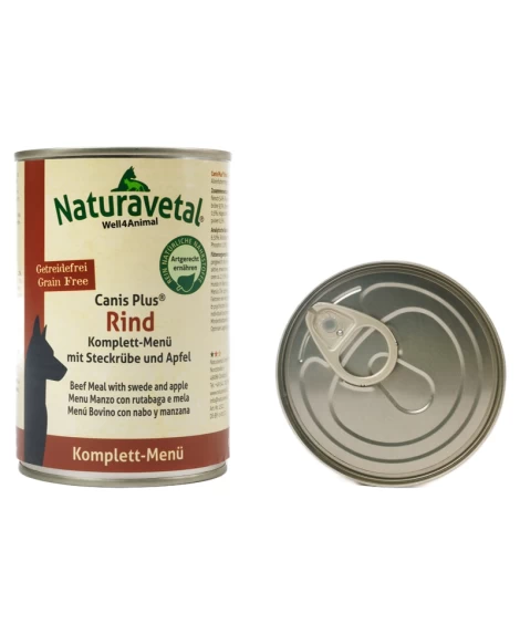 Canis Plus popolna mokra hrana govedina, repa in jabolko