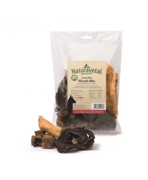 Canis Plus posušen jelenji mix (srce, pljuča, ušesa) 200g