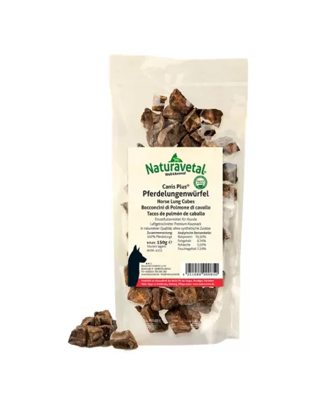 Canis Plus posušena konjska pljuča v kockah 150 g