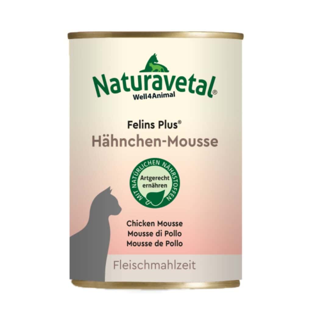 Mokra hrana za mačke Felins Plus piščančji mousse